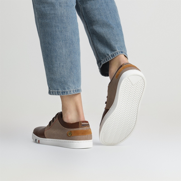 Men's Modern Casual Fashion Sneakers - BROWN - 7